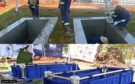 GRANITE GRAVES UNVEILED FOR WICKNELL CHIVAYO AND WIFE AHEAD OF HARARE BURIAL
