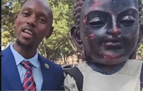 MOSIRIA PROMISES TO HELP MAN BEHIND GIANT BUDDHA COSTUME SECURE ADVERTISING GIGS