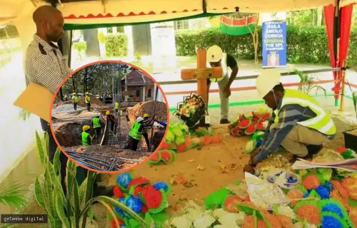 KDF COMMENCES CONSTRUCTION OF RAILA ODINGA MAUSOLEUM IN BONDO