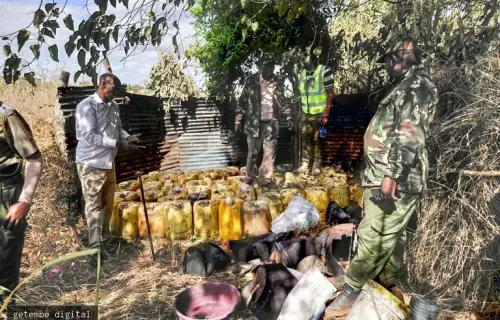 MULTI-AGENCY CRACKDOWN DESTROYS 3,660 LITRES OF ILLICIT BREW IN MARSABIT