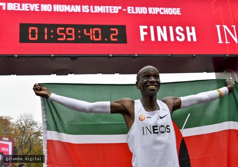 KIPCHOGE'S 1:59:40 STILL HAS THE WORLD BREATHLESS, SEVEN YEARS ON