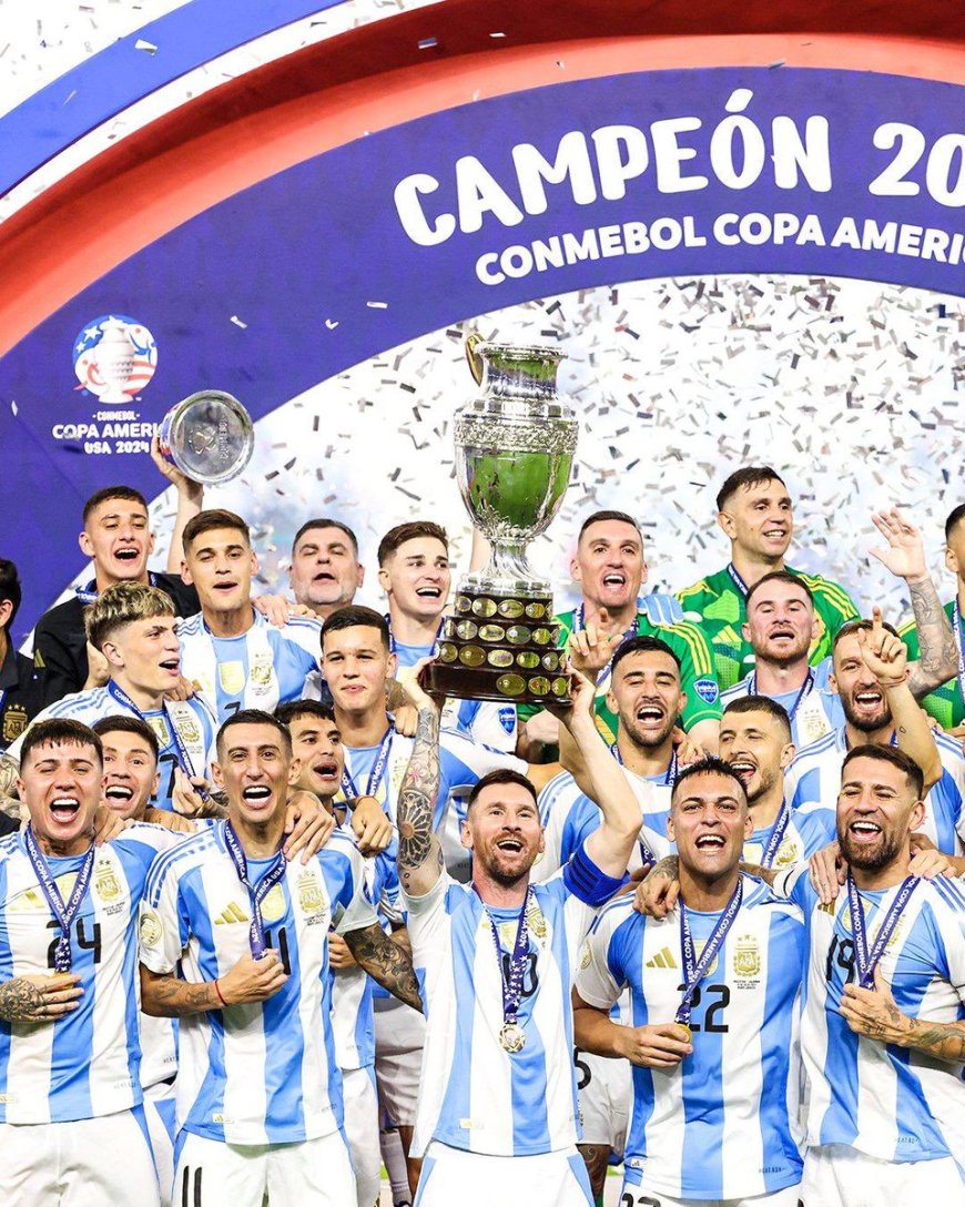  Argentina lift their 16th Copa América trophy!