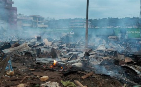 Kisii town Market burnt to ashes, Governor Arati issues a statement
