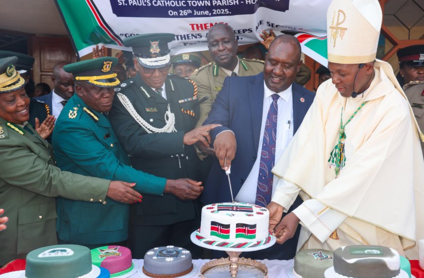 Southern Nyanza Security Officers Hold Joint Thanksgiving in Homa Bay