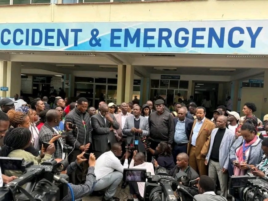 Opposition Leaders visit injured protesters