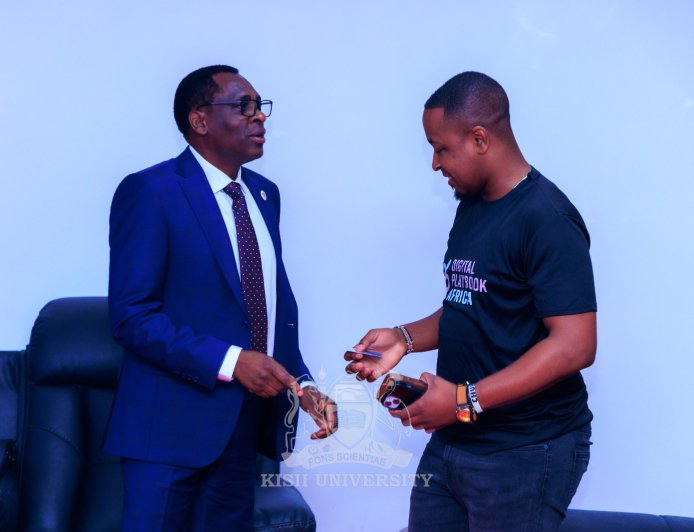 Outsanding Kisii University female students receive laptops to aid digital literacy