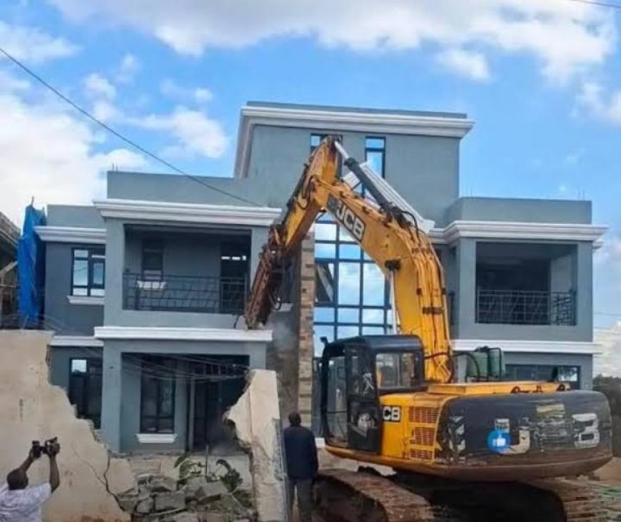 DEMOLITION OF A KSH 40 MILLION HOUSE SPARKS CHAOS, ARREST, AND VIRAL MOMENT FOR JARED OKOTH