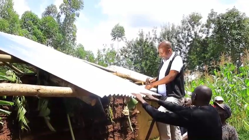 SENATOR MOGENI STEPS IN TO SUPPORT BEREAVED FAMILY WITH HOUSING AID IN ESUGUTA, NYAMIRA COUNTY