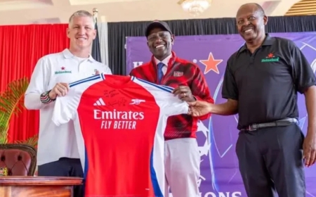 RUTO EYES ARSENAL VISIT AS KENYA PAINTS TOWN RED AFTER HISTORIC EPL GLORY AFTER 22 YEARS