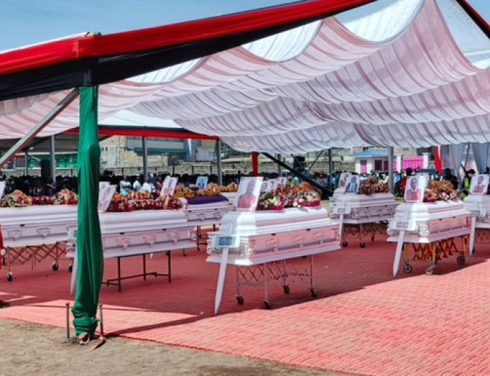 “KENYA BURIES ITS DAUGHTERS”: HEARTBREAKING FAREWELL TO UTUMISHI FIRE VICTIMS AT GILGIL STADIUM