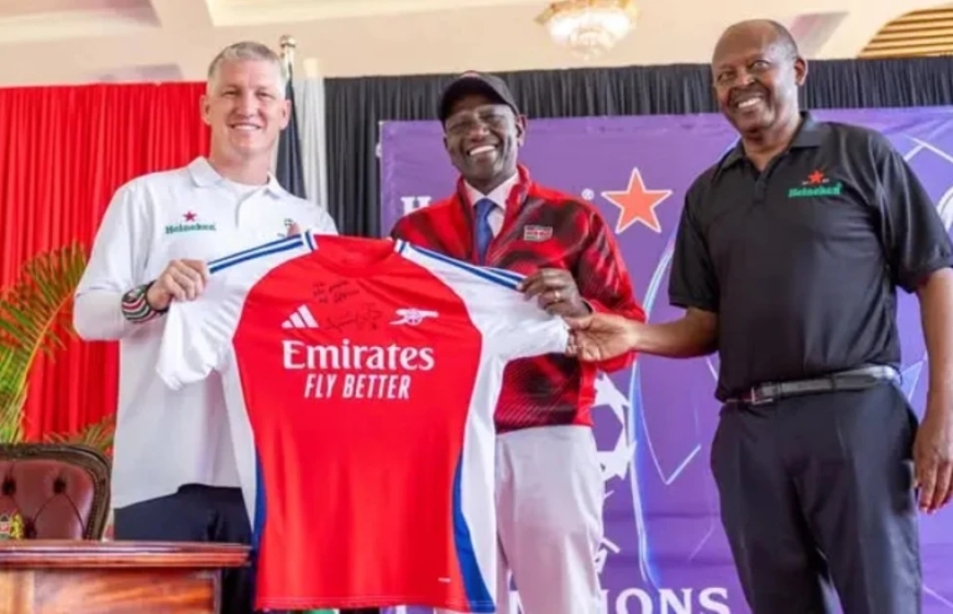 RUTO EYES ARSENAL VISIT AS KENYA PAINTS TOWN RED AFTER HISTORIC EPL GLORY AFTER 22 YEARS